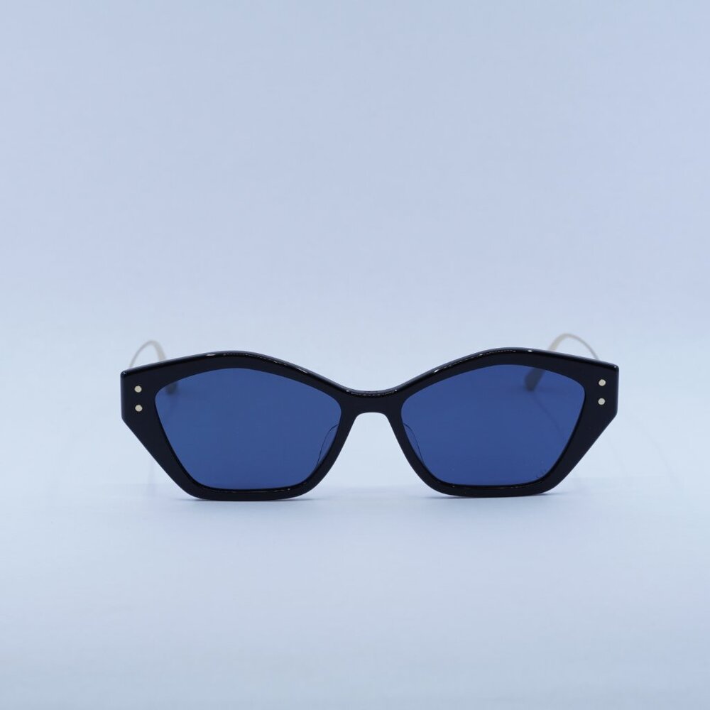 🕶️ New Dior MISSDIOR S1U 12B0 Sunglasses - Shiny Black/Gold Frame - Picture 2 of 10